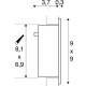 Frame Curve lampa wbudowywana LED 1W 60lm 3000K srebrnoszara srebrnoszara 111292