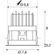 Horn Magna lampa wbudowywana LED 10W 570lm 3000K czarny złoty 1002594