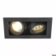 Kadux 2 lampa wbudowywana 2xGU10 czarna matowa 115520 SLV