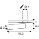 Karpo lampa wbudowywana LED 7,5W 450lm 3000K biały 152381