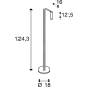 Karpo FL lampa podłogowa LED 6,2W 430lm 3000K biała 1001462