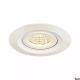 Kini lampa sufitowa wbudowywana LED 12W 850lm 3000K 60° IP65 biała 1000833 SLV