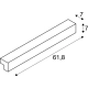 L-Line 60 kinkiet LED 10W 820lm 3000K IP44 biały 1001299