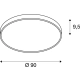 Medo 90 CL Ambient lampa sufitowa LED 78W 10100lm 3000K 4000K czarny DALI 1001890