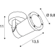 Nautilus WL GU10 kinkiet czarny 1002867