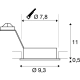 New Tria 1 lampa wbudowywana GU10 czarna 111710