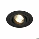 New Tria 1 lampa wbudowywana 1xGU10 czarna 113490 SLV