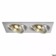 New Tria 2 lampa wbudowywana 2xGU10 PAR111 szczotkowane aluminium 111382 SLV