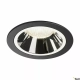 SLV Numinos DL L Ø 13 cm lampa wbudowywana LED 25,41 W 2150 lm 2700K/3000K/4000K 20°/40°/55° czarno-chromowa