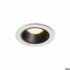 SLV Numinos DL S Ø 8 cm lampa wbudowywana LED 8,6 W 670 lm 2700K/3000K/4000K 20°/40°/55° biało-czarna