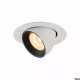 SLV Numinos Gimble XS Ø 8 cm lampa wbudowywana LED 7 W 620 lm 2700K/3000K/4000K 20°/40°/55° biało-czarna