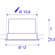 Oculus DL Move lampa wbudowywana LED 11W 780lm 2000K-3000K Dim-to-Warm czarna 1004668