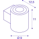 Oculus Up Down WL kinkiet LED 15W 1110lm 2000K-3000K Dim-to-Warm czarna 1004670