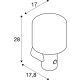 Ovalisk WL Sensor kinkiet LED 9,6W 630lm 3000K 4000K antracytowy 1004679