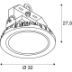 Para FLac Dali lampa wisząca LED 104W 12800lm 4000K czarna 1003107