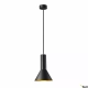 Phelia 175 E27 lampa wisząca czarny złoty 1002948 SLV