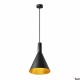 Phelia 280 E27 lampa wisząca czarny złoty 1002950