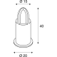 Rusty Cone 40 lampa stojąca E27 IP54 zardzewiałe żelazo 229431