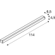 Sight LED kinkiet 38W 3100lm 3000K 1150mm czarny 1001286