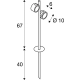 Sitra 360 Sl Spike lampa wbijana w grunt 2xGX53 IP44 antracytowa 231535