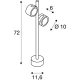 Sitra Sl 360 lampa stojąca 2xGX53 IP44 antracytowa 231505