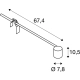 Spot Display E27 lampa ekspozycyjna szary 1002987