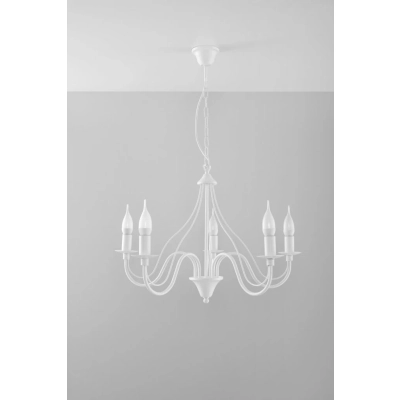 MINERWA 5 żyrandol SL.0214 White Sollux lighting