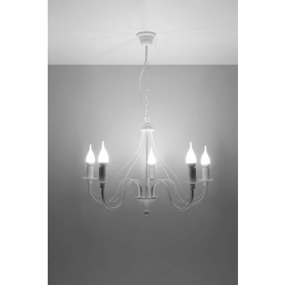 MINERWA 5 żyrandol SL.0214 White Sollux lighting