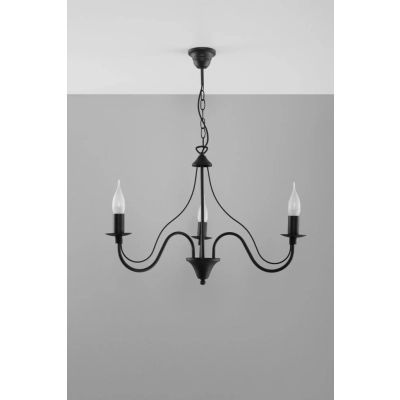 MINERWA 3 żyrandol SL.0217 Black Sollux lighting