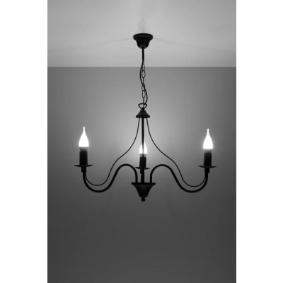 MINERWA 3 żyrandol SL.0217 Black Sollux lighting