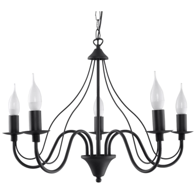 MINERWA 5 żyrandol SL.0218 Black Sollux lighting