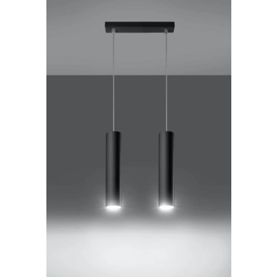 LAGOS 2 lampa wisząca czarna SL.0328 Sollux lighting