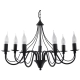 MINERWA 7 żyrandol SL.0219 Black Sollux lighting