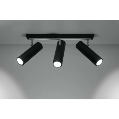 DIREZIONE 3 L Black reflektorki na listwie  Sollux lighting