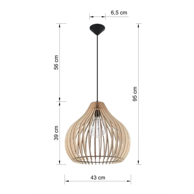 Aprilla lampa wisząca E27 SL.0639