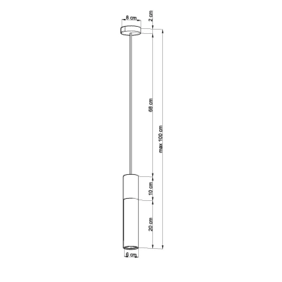 Borgio 1 lampa wisząca GU10 biały SL.0647