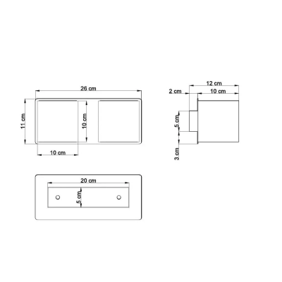 Quad 2 kinkiet GU9 biały SL.0656