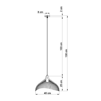 Umb lampa wisząca E27 biały SL.0664