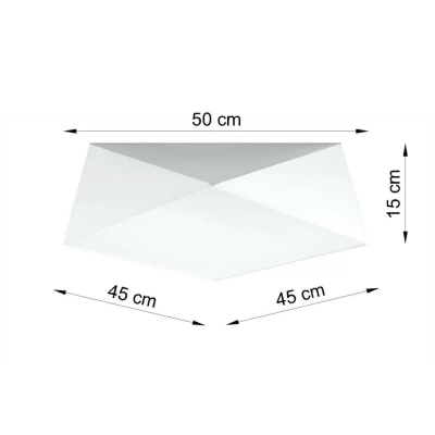 Hexa 45 plafon E27 biały SL.0692