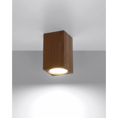 Keke 10 cm lampa sufitowa GU10 dąb Sl.1040 Sollux