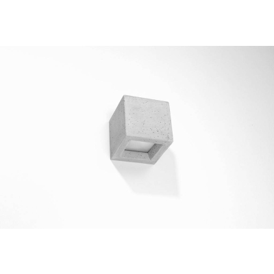 Sollux LEO kinkiet betonowy cubic G9 szary SL.0991