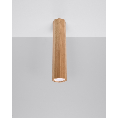 Zeke 30 cm lampa sufitowa drewniana GU10 dąb Sl.1034 Sollux