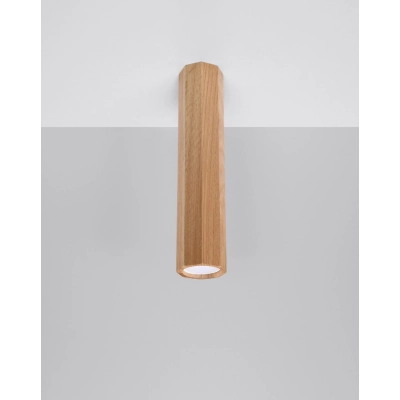 Zeke 30 cm lampa sufitowa drewniana GU10 dąb Sl.1034 Sollux