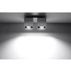 QUAD 2 lampa sufitowa szara Sollux lighting