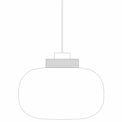 Boom lampa wisząca 35cm LED 12W 960lm 3000K bursztynowo-złota