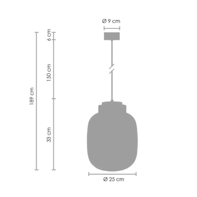 Boom lampa wisząca 25cm LED 12W 960lm 3000K bursztynowo-złota