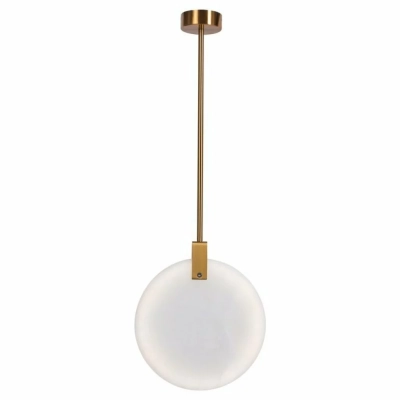 Marble lampa wisząca LED mosiądz marmur