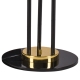 Golden Pipe 3 lampa stojąca G9 czarno złota