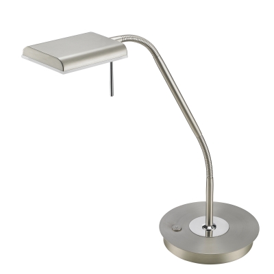 BERGAMO LED lampa stołowa 520910107 Nickel TRIO lighting