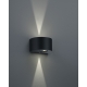 ROSARIO LED kinkiet Black z przesłonami TRIO lighting